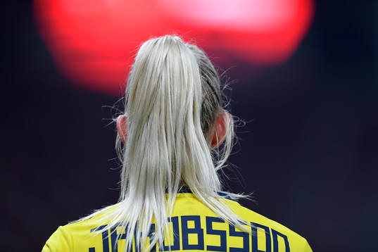 Sofia Jakobsson of Sweden reacts