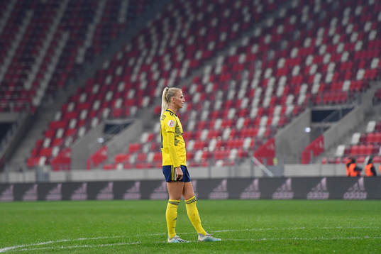 Sofia Jakobsson of Sweden reacts
