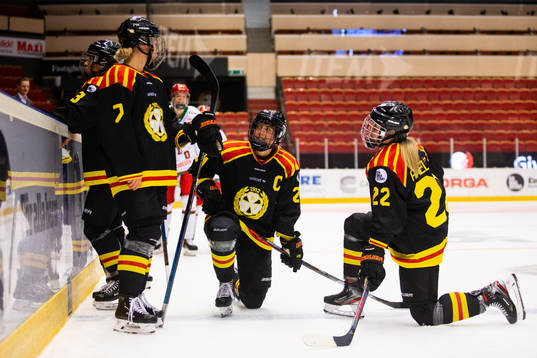 Brynäs Johanna Olofsson, Erika Grahm och Malin Axelsson