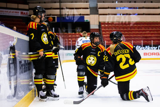 Brynäs Johanna Olofsson, Erika Grahm och Malin Axelsson