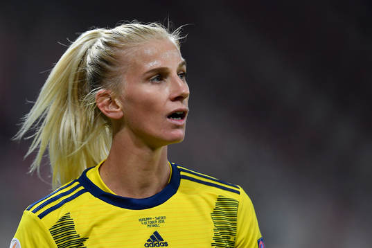 Sofia Jakobsson of Sweden reacts