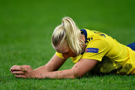 Stina Blackstenius of Sweden reacts