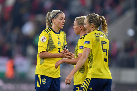Linda Sembrant, Jonna Andersson and Magdalena Ericsson of