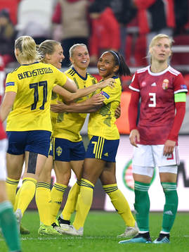 Stina Blackstenius, Magdalena Eriksson, Jonna Andersson and
