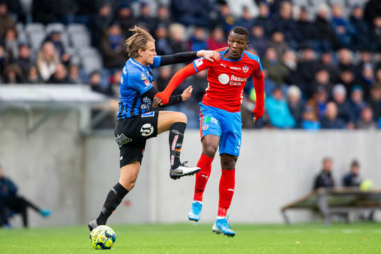 Sirius Tim Björkström och Helsingborgs Alhaji Gero