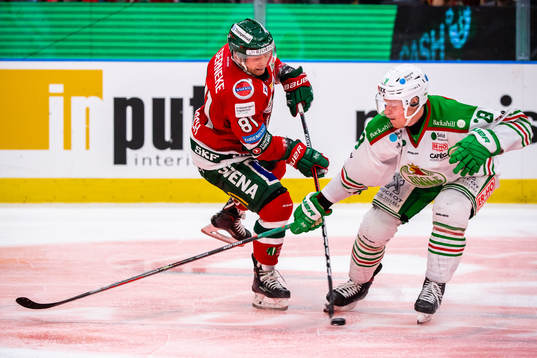 Frölundas Ryan Lasch och Rögles Anton Bengtsson