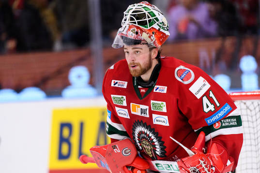 Frölundas målvakt Niklas Rubin
