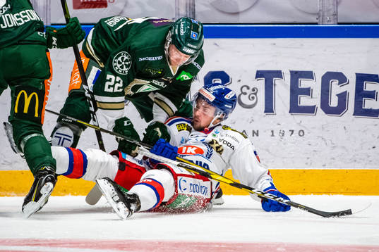 Färjestads Per Åslund och Oskarshamns Gustaf Franzén