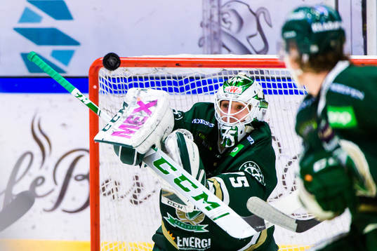 Färjestads målvakt Arvid Holm