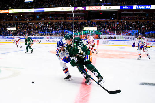 Oskarshamns Pontus Näsén och Färjestads Oskar Bäck