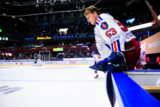 Oskarshamns målvakt Fredrik Pettersson-Wentzel deppar