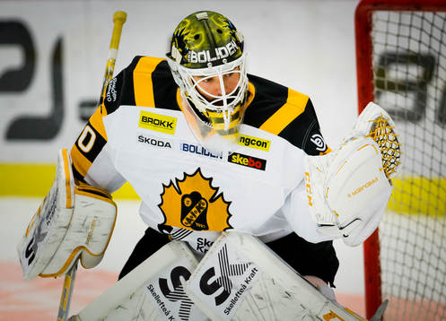 Skellefteås målvakt Gustaf Lindvall