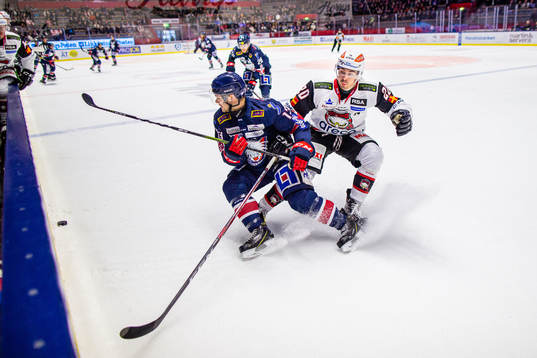 Linköpings Andrew Gordon och Malmö Redhawks Henrik Hetta
