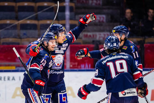 Linköpings Max Lindroth jublar