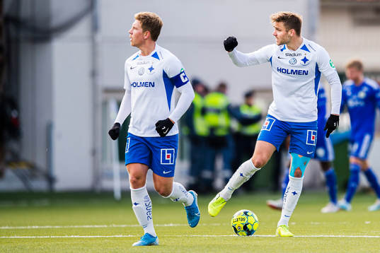 IFK Norrköpings Christoffer Nyman jublar