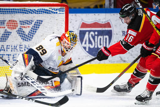 Djurgårdens målvakt Niklas Svedberg och Luleås Robin