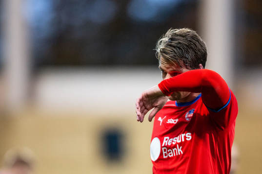 Helsingborgs Fredrik Liverstam deppar
