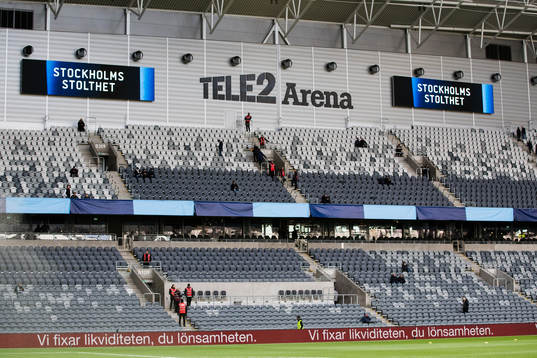 Interiör av Tele2 Arena