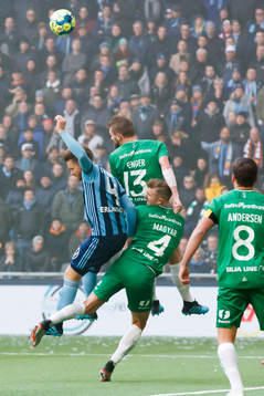 Hammarbys Mads Fenger Nielsen och Richard Magyar
