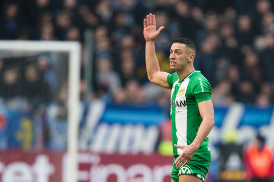 Hammarbys Nikola Djurdjic reagerar