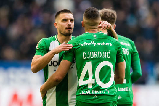 Hammarbys Vladimir Rodic jublar