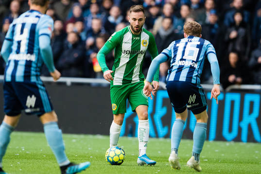Hammarbys Muamer Tankovic och Djurgårdens Aslak Witry