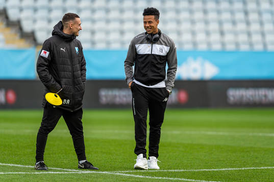 Malmö FFs fystränare Ben Rosen och IFK Göteborgs Tobias