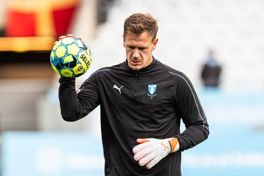 Malmö FFs målvakt Johan Dahlin