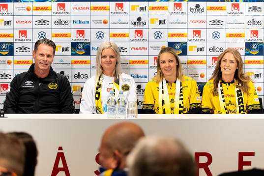 Damlagets tränare 2020 tränare Joakim Carlsson, Sandra
