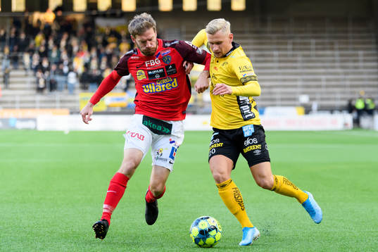 Falkenbergs Karl Söderström och Elfsborgs Simon Strand