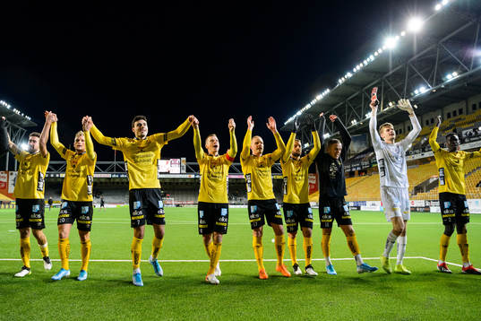 Elfsborgs spelare jublar