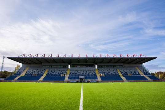 Generell vy över Södertälje Fotbollsarena