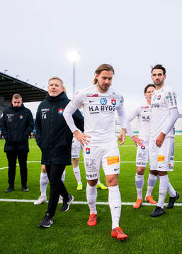 Örgrytes tränare Thomas Askebrand, Danny Ervik och Oliver