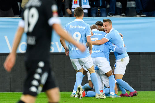 Malmö FFs spelare jublar