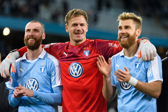 Malmö FFs Jo Inge Berget, Johan Dahlin och Rasmus