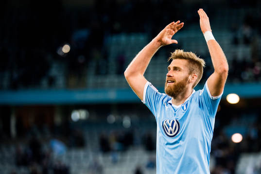 Malmö FFs Rasmus Bengtsson jublar