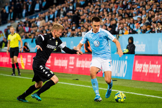 IFK Göteborgs Sebastian Eriksson och Malmö FFs Jonas