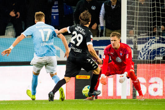 Malmö FFs Rasmus Bengtsson och Johan Dahlin samt IFK