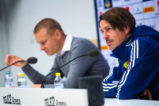 Hammarbys tränare Stefan Billborn och tränare Thomas