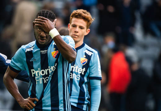 Djurgårdens Mohamed Buya Turay deppar