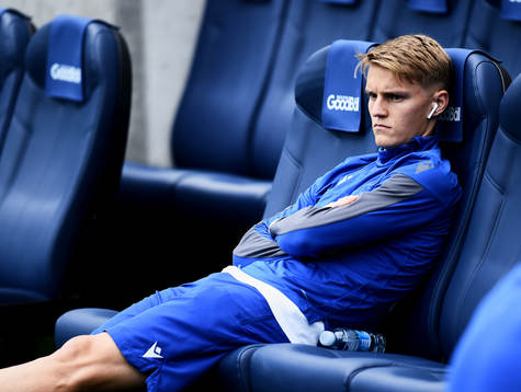Martin Odegaard of Real Sociedad looks