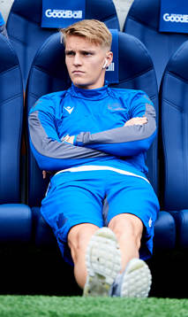Martin Odegaard of Real Sociedad looks