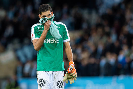 IFK Göteborgs målvakt Ioannis Anestis deppar