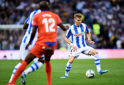 Martin Odegaard of Real Sociedad