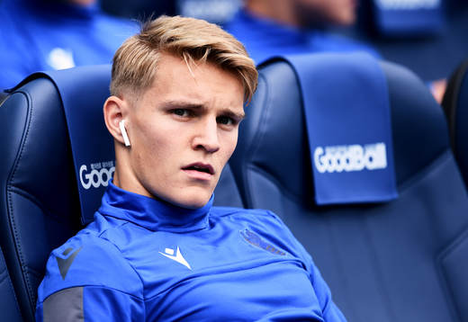 Martin Odegaard of Real Sociedad looks