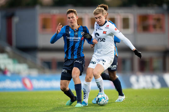 Kristoffer Askildsen of Stabæk and Kristian Thorstvedt of