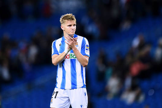 Martin Odegaard of Real Sociedad