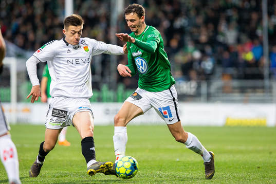 GAIS Leonard Pllana och Jönköpings Jetmir Haliti