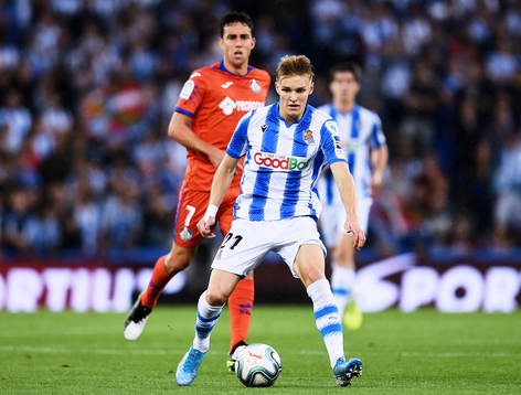 Martin Odegaard of Real Sociedad