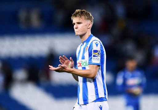 Martin Odegaard of Real Sociedad